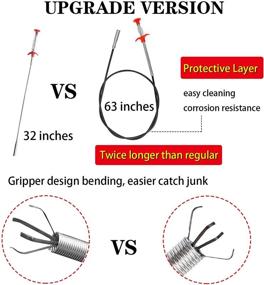 img 3 attached to 🚿 Sugelary Metal Drain Clog Remover: Effective Hair Snare & Overflow Cleaning Brush for Kitchen and Bathroom Sinks