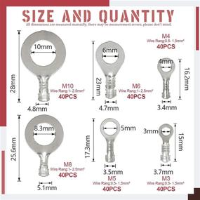 img 3 attached to 🔌 Hilitchi Non Insulated Terminals Assortment with Tin Plating