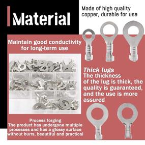 img 2 attached to 🔌 Hilitchi Non Insulated Terminals Assortment with Tin Plating