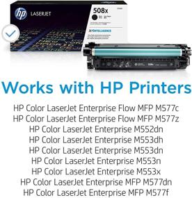 img 3 attached to High Yield Black Toner Cartridge HP 508X/CF360X for Use with HP Color LaserJet Enterprise M553 and M577 Series