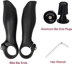 img 2 attached to 🚵 Carbon Fiber Mountain Bike Handlebar Ends - Platt Bike Bar Ends for MTB