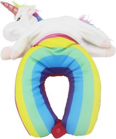 img 1 attached to 🦄 Nestable Convertible Travel Pillow & Toy Unicorn: The Ultimate 2-in-1 Neck Pillow for Airplane Travel, Ideal for Adults & Kids