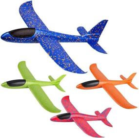 img 4 attached to ✈️ JUNBESTN Outdoor Airplane Glider Playset