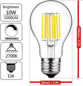 img 3 attached to 💡 GEZEE Dimmable Filament Incandescent Replacement Bulbs (3 Pack)