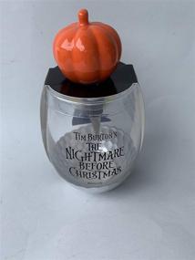 img 3 attached to 🎃 The Nightmare Before Christmas Jack and Sally Wine Glass Set with Pumpkin Stopper: Spooky Elegance for Halloween and Christmas Celebrations!