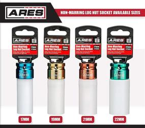 img 2 attached to 🔧 ARES 70023-1/2-Inch Drive 22MM Non-Marring Impact Lug Nut Socket with Protective Sleeve for Custom Rims and Lug Nut Protection - Color Coded, Laser Etched for Easy Identification