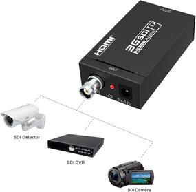 img 2 attached to 🔌 ABLEWE SDI to HDMI Adapter: HD-SDI 3G-SDI Converter with Embedded Audio - 720p/1080p Video Quality