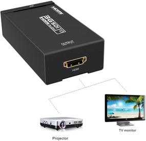 img 1 attached to 🔌 ABLEWE SDI to HDMI Adapter: HD-SDI 3G-SDI Converter with Embedded Audio - 720p/1080p Video Quality