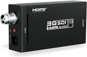 img 4 attached to 🔌 ABLEWE SDI to HDMI Adapter: HD-SDI 3G-SDI Converter with Embedded Audio - 720p/1080p Video Quality