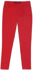 img 2 attached to 👖 Fashion-forward French Toast Girls Twill Fuchsia Pants & Capris – Trendy Girls' Clothing