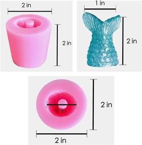 img 1 attached to Mermaid Tail Straw Topper Silicone Mold: Perfect for Epoxy Resin Crafts