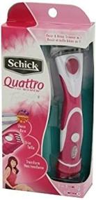 img 2 attached to 🪒 Schick Quattro For Women Trimstyle Razor & Bikini Trimmer: Versatile & Colorful Grooming Companion