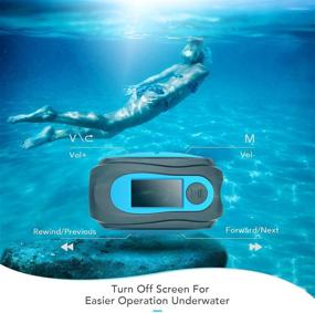 img 1 attached to 🎧 AGPTEK 8GB IPX8 Waterproof Music Player with Headphones for Running Sports - Swim MP3 Player with Clip, S07E Music Player Shuffle