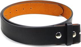 img 1 attached to 🕒 Vintage Style Leather Strap Distress Snaps Black M: Timeless Appeal and Modern Durability