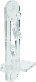 img 2 attached to Enhance your Shelf Organization with PRIME-LINE Self-Locking Shelf Support Pegs (4 Pack), in Clear Design