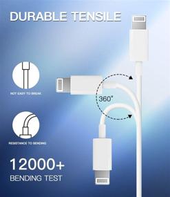 img 1 attached to 🔌 Быстрая настенная зарядка USB C PD с 5-футовым кабелем - Адаптер питания 20 Вт для iPhone, iPad, AirPods и Samsung, разъем Type-C