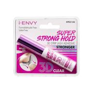 kiss i envy clear 04 eyelash adhesive strip with aloe 0.25oz - clear logo