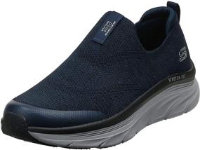 img 4 attached to Skechers X Wide мужские туфли- Walker Upgrade Лофер: улучшенный комфорт и стиль.