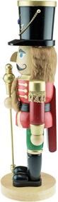 img 2 attached to 🎅 Clever Creations Traditional Wooden Nutcracker: Festive Red Soldier Decoration - 17 Inch Christmas Décor for Shelves and Tables