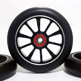 img 2 attached to 🛴 Z-FIRST 1PCS 110mm Pro Stunt Scooter Wheel with ABEC 9 Bearings - Perfect Replacement Wheel for MGP/Razor/Lucky/Envy/Vokul Scooters