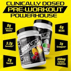 img 1 attached to 🍹 Nutrex Research Outlift - Citrulline, BCAA, Creatine, Beta-Alanine, Taurine, Powerful Pre-Workout Supplement, Banned Substance Free, Fruit Punch Flavor, 20 Servings