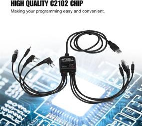 img 3 attached to Zerone 8 in 1 USB Programming Cable: Ultimate Compatibility for Walkie Talkies Kenwood/QuanSheng/HYT/Motorola/YAESU/ICOM Radio