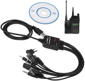 img 4 attached to Zerone 8 in 1 USB Programming Cable: Ultimate Compatibility for Walkie Talkies Kenwood/QuanSheng/HYT/Motorola/YAESU/ICOM Radio