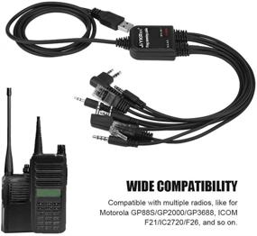 img 2 attached to Zerone 8 in 1 USB Programming Cable: Ultimate Compatibility for Walkie Talkies Kenwood/QuanSheng/HYT/Motorola/YAESU/ICOM Radio