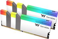 💡 thermaltake toughram rgb white ddr4 3200mhz 16gb (8gb x 2) memory - 16.8 million color rgb, syncable with alexa/razer chroma/5v motherboard - r022d408gx2-3200c16a 💡 thermaltake toughram rgb белые ddr4 3200мгц 16гб (8гб x 2) память - 16,8 миллионов цветов rgb, совместима с alexa/razer chroma/материнской платой 5v - r022d408gx2-3200c16a логотип