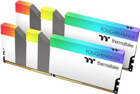 img 4 attached to 💡 Thermaltake TOUGHRAM RGB White DDR4 3200MHz 16GB (8GB x 2) Memory - 16.8 Million Color RGB, Syncable with Alexa/Razer Chroma/5V Motherboard - R022D408GX2-3200C16A 💡 Thermaltake TOUGHRAM RGB белые DDR4 3200МГц 16ГБ (8ГБ x 2) память - 16,8 миллионов цветов RGB, совместима с Alexa/Razer Chroma/материнской платой 5V - R022D408GX2-3200C16A