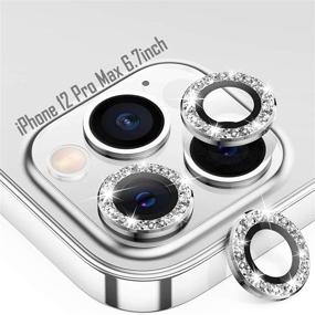 img 4 attached to 📷 Tensea Защита объектива камеры iPhone 12 Pro Max - Защитная пленка из закаленного стекла 9H для iPhone 12 Pro Max 6,7 дюйма 2020 года (Diamond)