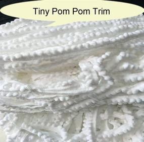 img 3 attached to 🎀 YYCRAFT 10 Yards 3/8" Pom Pom Ball Fringe Trim - DIY Craft Sewing Accessory for Home Decoration - Small 5mm Pom Size - White