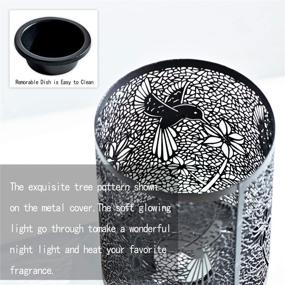 img 3 attached to 🕊️ ASAWASA Hummingbird Metal Wall-Plug Wax Melt Warmer: Electric Fragrance Warmer with Night Lamp for Home, Bedroom, Kitchen, Garage Décor, Aromatherapy, and Spa Gifts