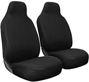 img 2 attached to 🚗 Enhance Your Ride with Motorup America's High Back Black Auto Seat Cover - Perfect Fit for Select Vehicles including Car, Truck, Van, and SUV