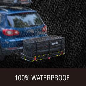 img 2 attached to 🌧️ MARSKIGN 100% Waterproof Hitch Carrier Cargo Bag 59-inch x 24-inch x 24-inch (20 Cubic Feet), Zipper and Rain Flap, 6 Lashing Straps with Cam Buckles, Zipper Lock Included – Enhance your SEO!