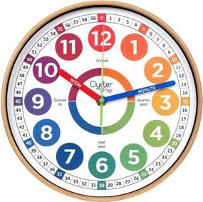 img 4 attached to 🕒 Kids Learning Clock - Teach Time Telling Clock for Kids - Bedroom Wall Clocks for Kids - Kids Room Wall Decor - Silent Analog Clock for Teaching Time - Easy-to-Learn Kids Time Clock