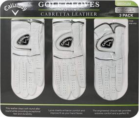 img 2 attached to 🏌️ Premium Callaway Golf Gloves: Medium Size 3-Pack with Cabretta Leather for Enhanced Performance