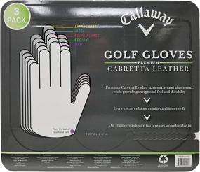 img 1 attached to 🏌️ Premium Callaway Golf Gloves: Medium Size 3-Pack with Cabretta Leather for Enhanced Performance