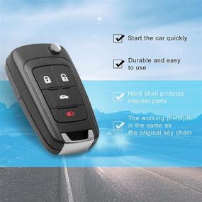 img 2 attached to 🔑 Бесключевой пульт дистанционного управления Tyranway для замены Chevrolet Cruze 2011-2015 / Equinox 2010-2016 / Impala 2016-2019 - не вырезанный, п/н: KR55WK50073 OHT01060512