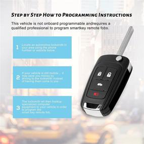 img 1 attached to 🔑 Бесключевой пульт дистанционного управления Tyranway для замены Chevrolet Cruze 2011-2015 / Equinox 2010-2016 / Impala 2016-2019 - не вырезанный, п/н: KR55WK50073 OHT01060512