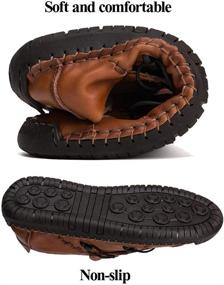 img 2 attached to 👞 Ultimate Comfort and Style: Stitched Loafer Driving Moccasins for Men with Slip-On Convenience