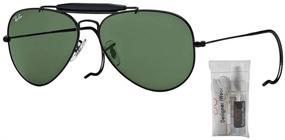 img 1 attached to 🕶️ RB3030 OUTDOORSMAN Crystal Sunglasses by Ray Ban