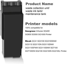 img 2 attached to 🔄 Xcinkjet Waste Collection Unit for Sawgrass SG400 SG800 SG500 SG1000 Ricoh GC41 Printer - Compatible and Optimized for Ultimate Performance