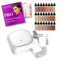 💄 enhance your beauty with aeroblend airbrush makeup pro starter kit - 24 color professional cosmetic airbrush makeup system logo