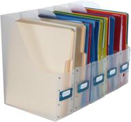 🗂️ set of 5 home-x file organizers for magazines and documents - clear file holder логотип