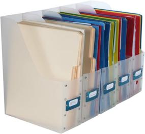 img 4 attached to 🗂️ Set of 5 Home-X File Organizers for Magazines and Documents - Clear File Holder