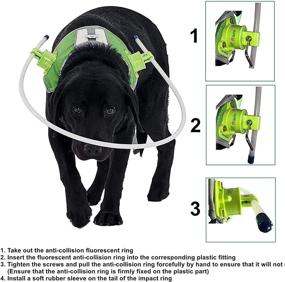 img 2 attached to 🐶 Large Dog Halo Collar and Protective Vest Ring for Blind Pets - Prevent Collisions & Build Confidence with Pet Safe Guiding Device and Accessories