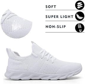 img 3 attached to 👟 Damyuan Women's Lightweight Walking Shoes, Tennis Sneakers, Casual Lace Up Running Shoes - optimally designed for comfortable walks!