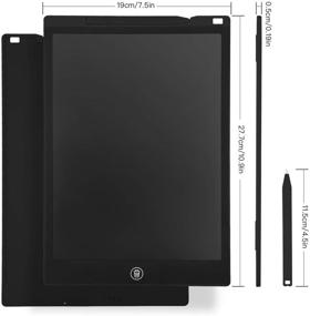 img 3 attached to 🌈 Cimetech 12-Inch LCD Writing Tablet with Colorful Screen, Perfect for Home, School, and Office doodles - Gift for Kids and Adults!