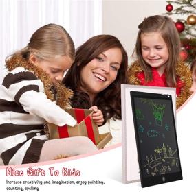 img 1 attached to 🌈 Cimetech 12-Inch LCD Writing Tablet with Colorful Screen, Perfect for Home, School, and Office doodles - Gift for Kids and Adults!